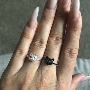 💥😺 Cute Kitty Cat Ring. Silver available only!